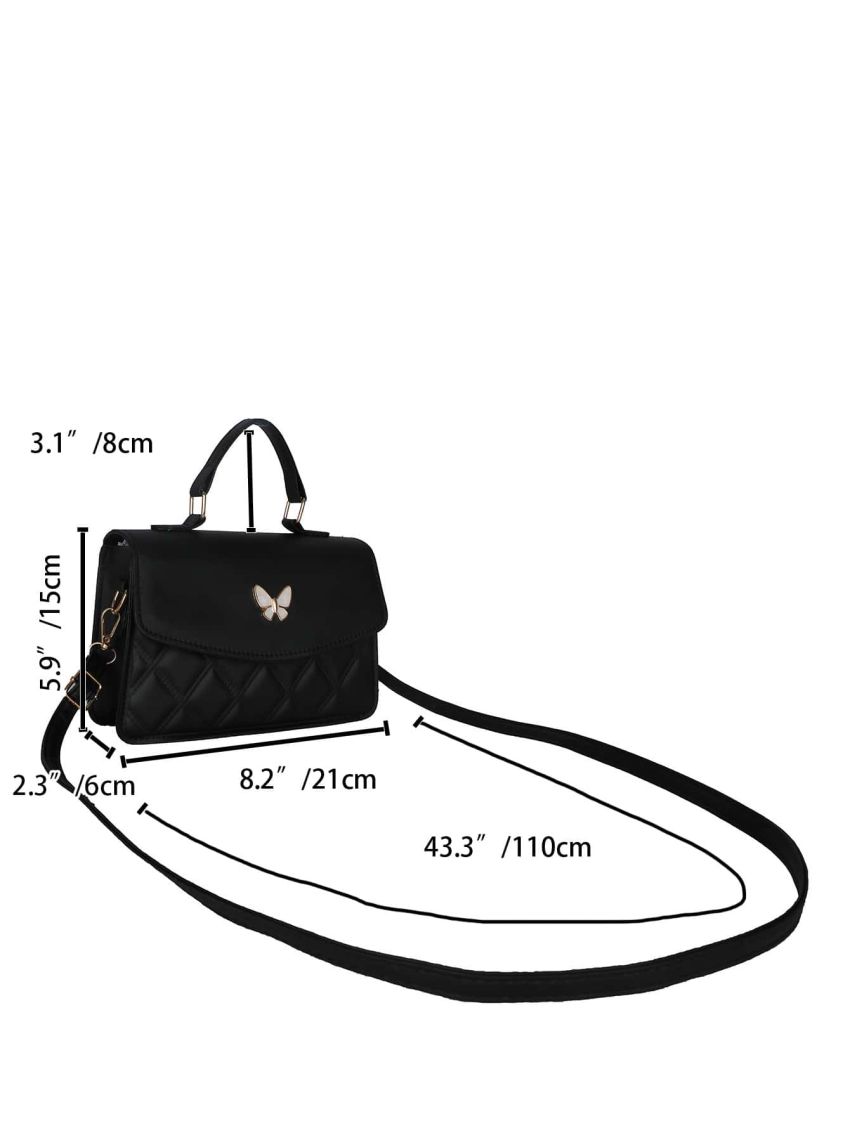 Minimalist Butterfly Decor Square Bag