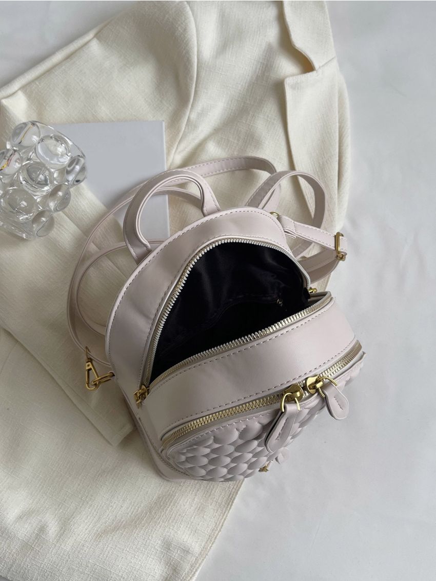 Quilted Detail Classic Backpack