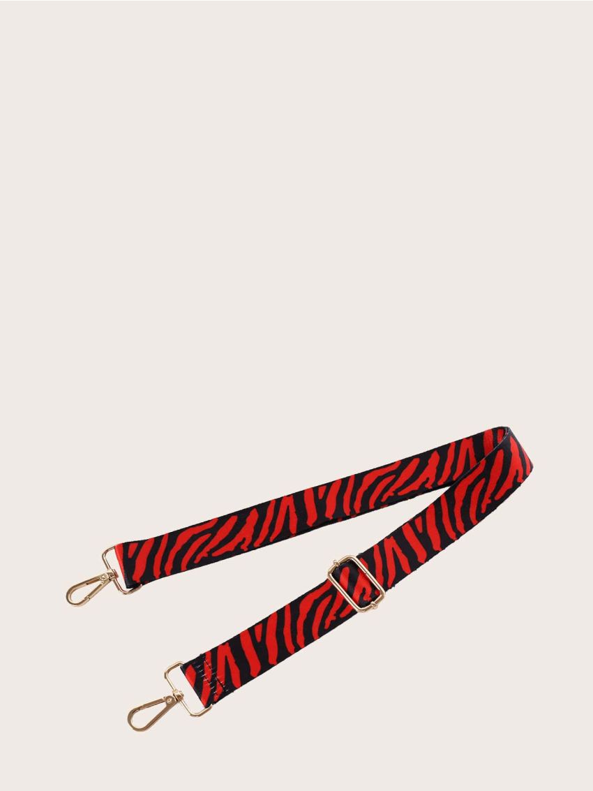 Zebra Striped Graphic Bag Strap