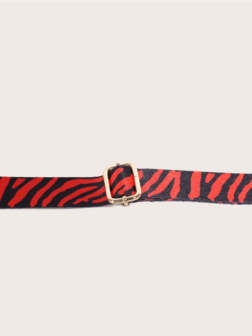 Zebra Striped Graphic Bag Strap