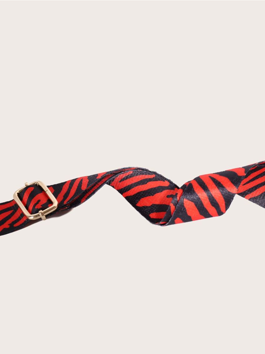 Zebra Striped Graphic Bag Strap