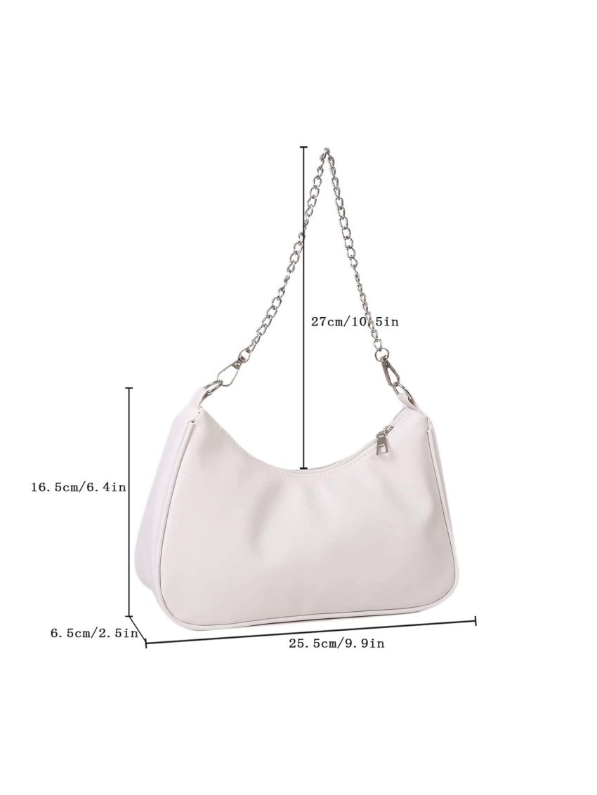 Minimalist Chain Baguette Bag