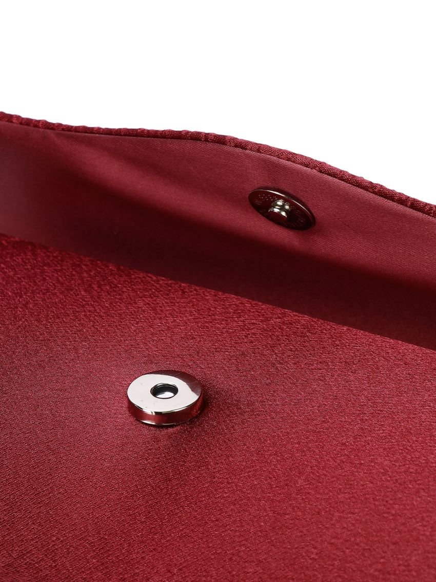 Rhinestone Decor Flap Square Bag