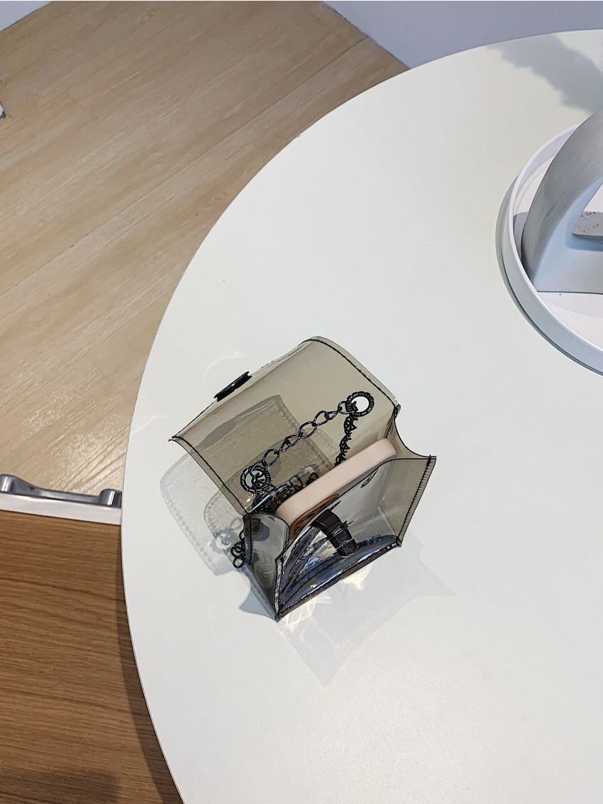 Letter Print Phone Wallet Chain Strap