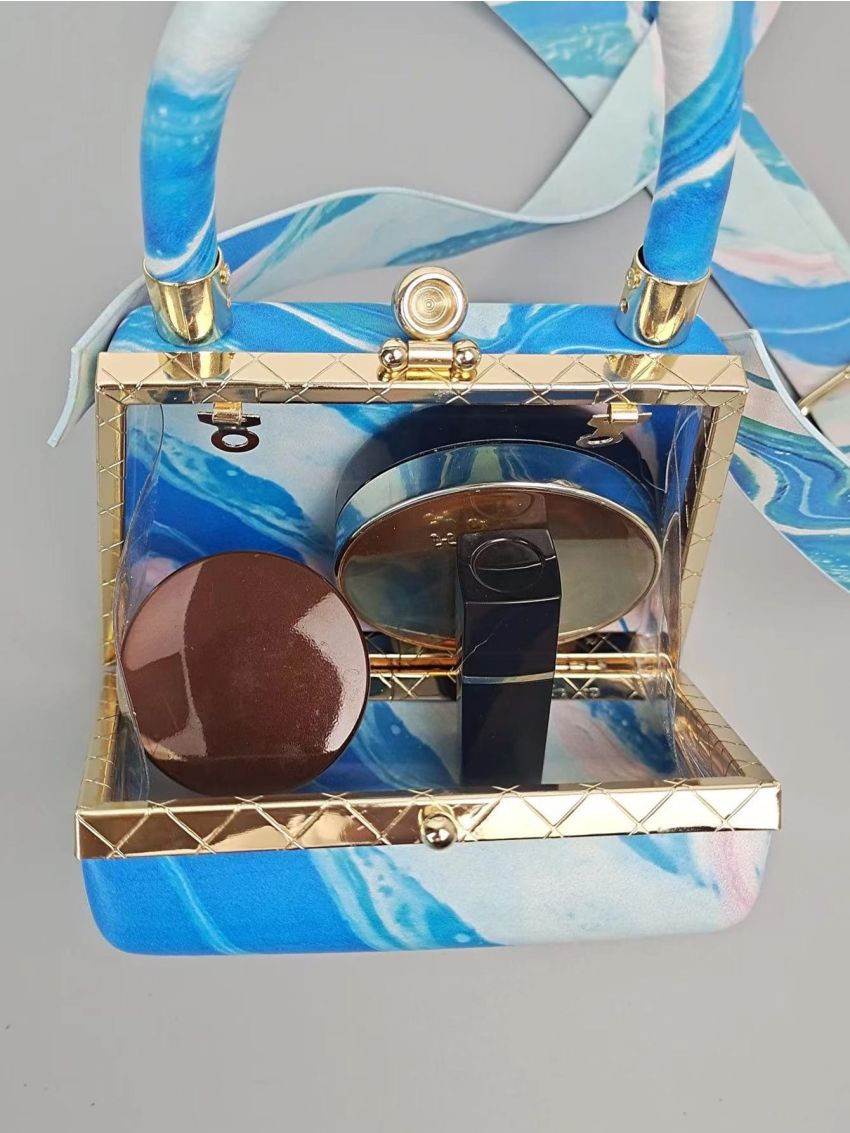 Mini Color Block Box Bag