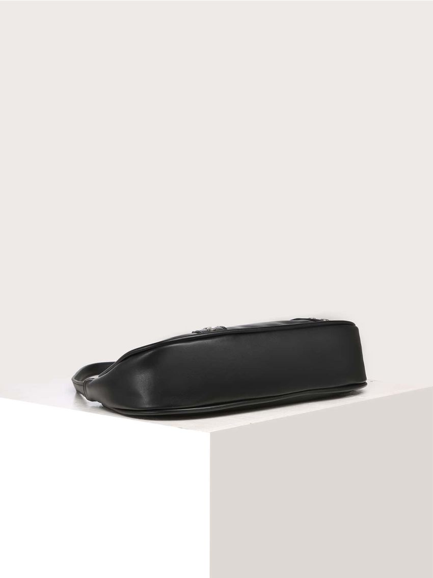 Studded Decor Hobo Bag