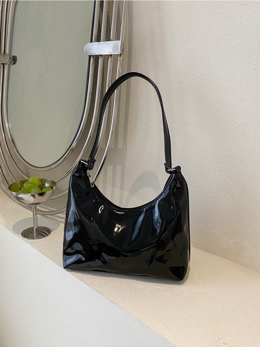 Mini Patent Shoulder Bag