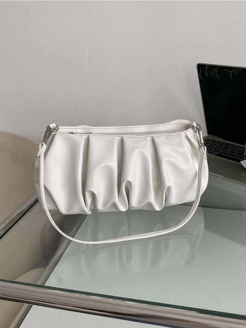 Minimalist Ruched Shoulder Bag