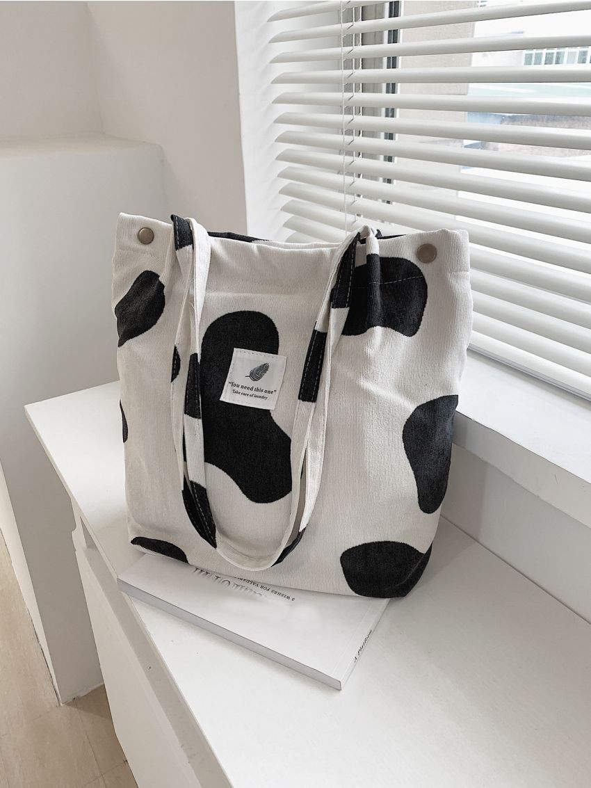 Cow Print Shopper Bag