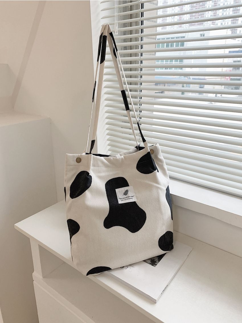 Cow Print Shopper Bag