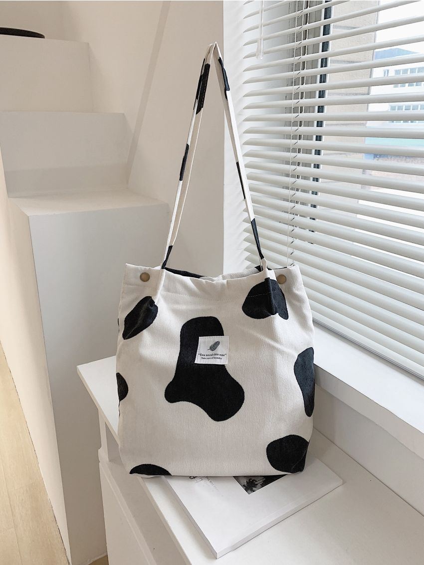 Cow Print Shopper Bag