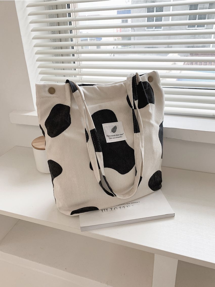 Cow Print Shopper Bag