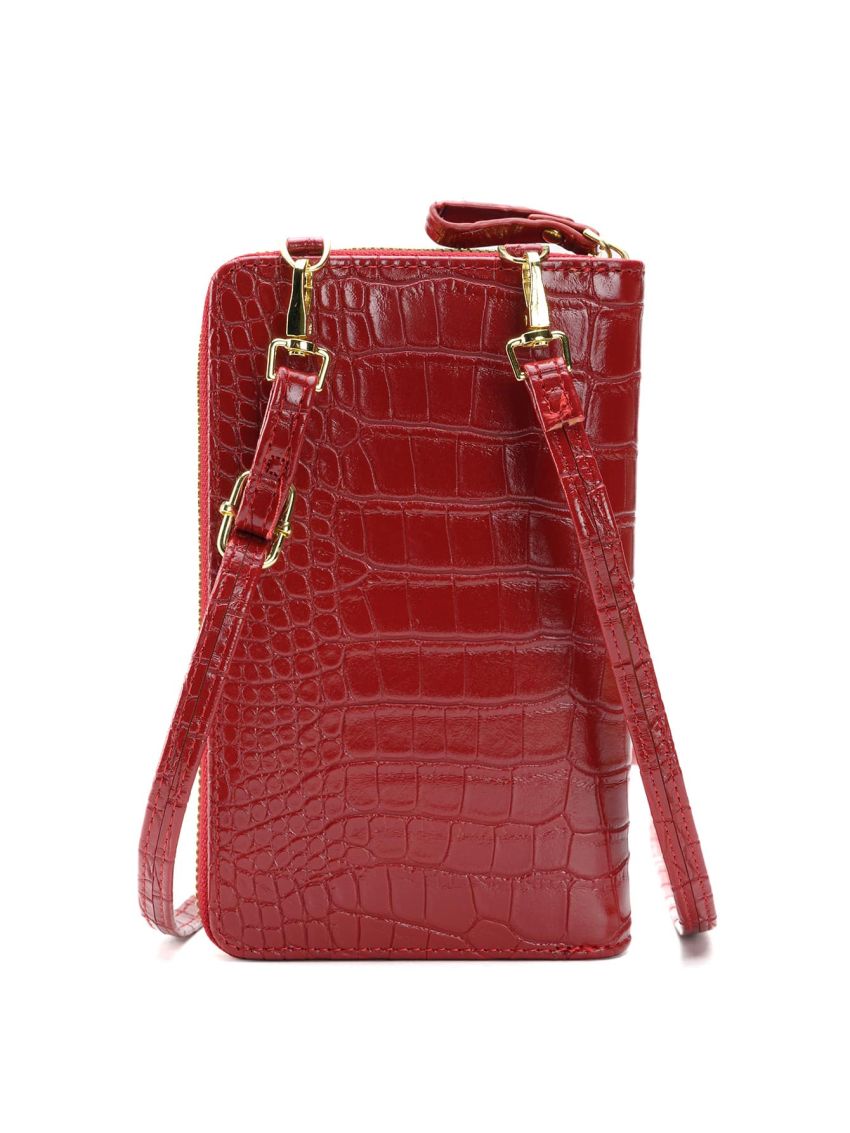 Geometric Embossed Phone Wallet