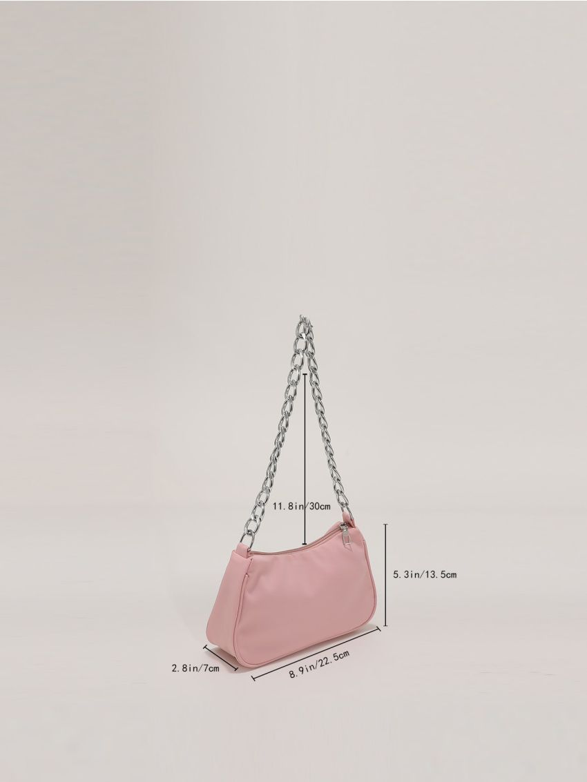 Minimalist Chain Baguette Bag