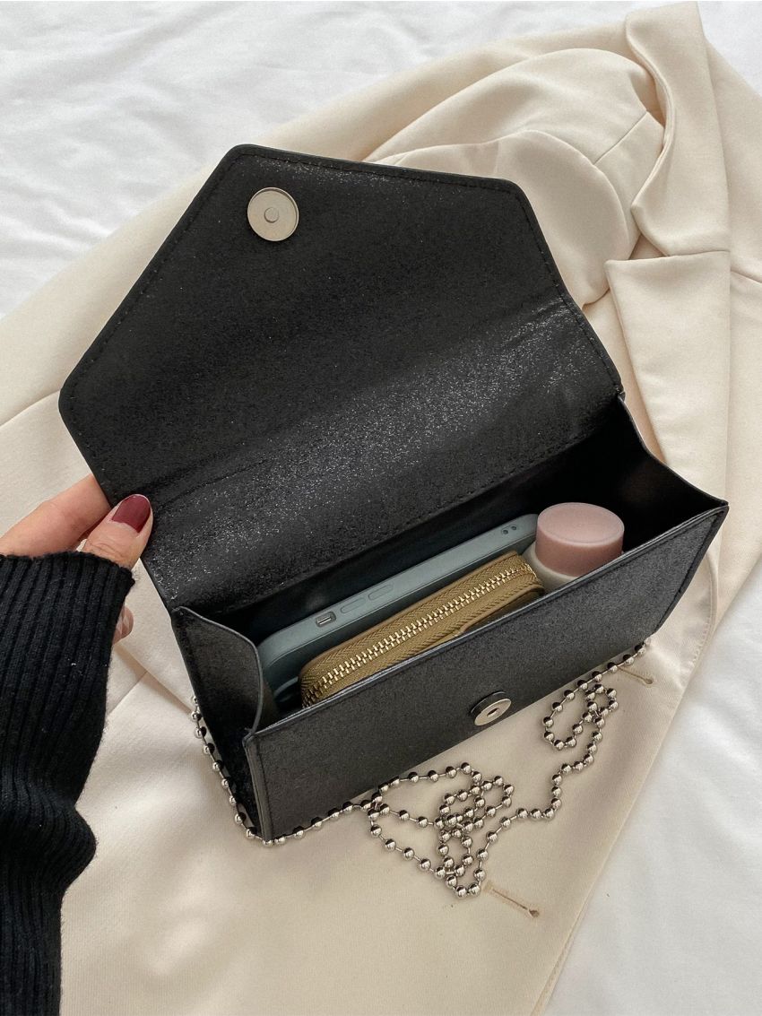 Glitter Chain Square Bag