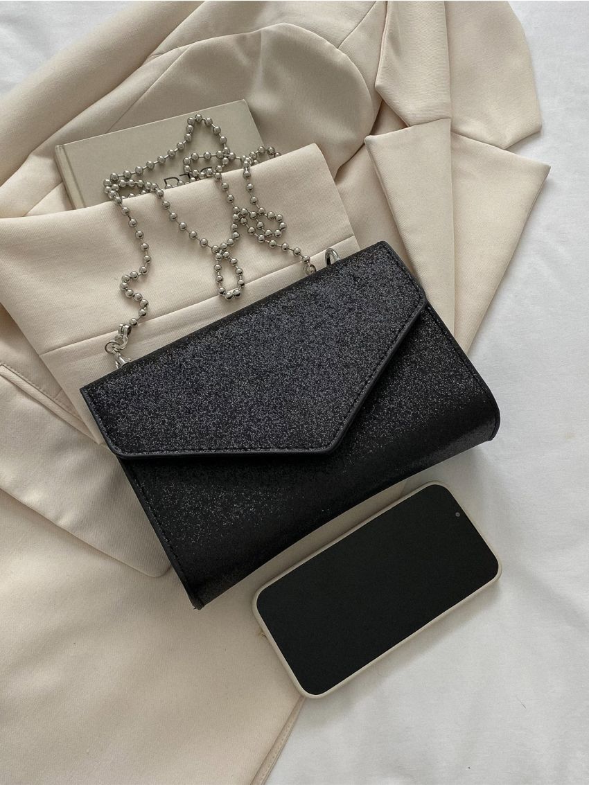 Glitter Chain Square Bag