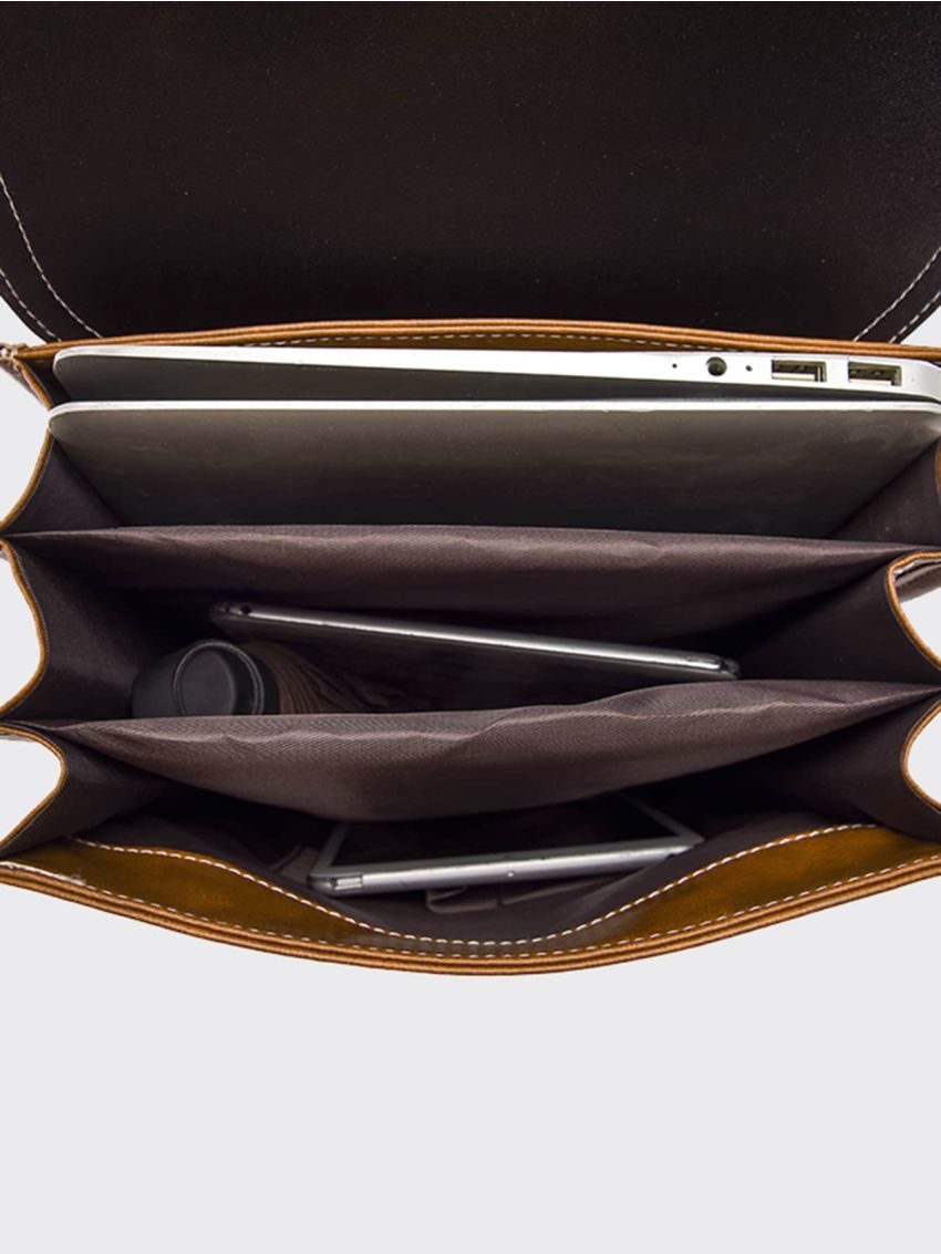 Studded Decor Flap Backpack