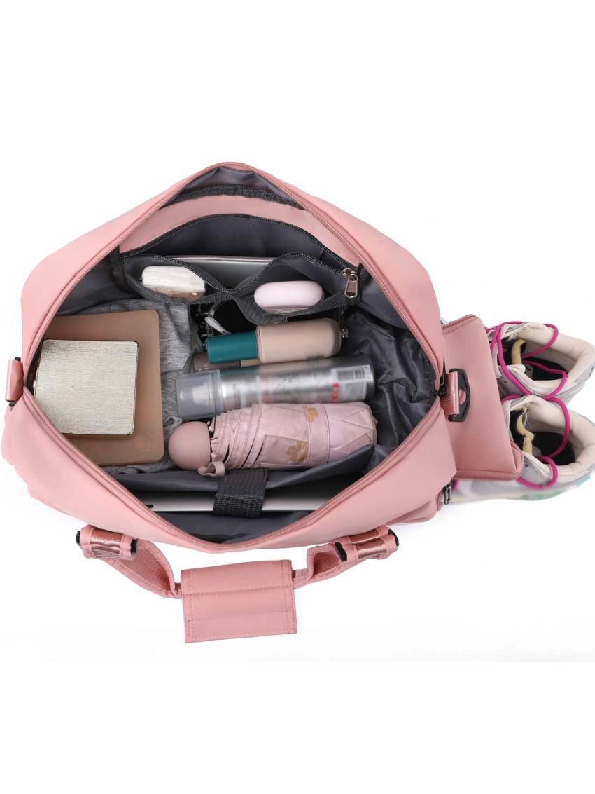 Pleated Detail Large Capacity Duffel Bag