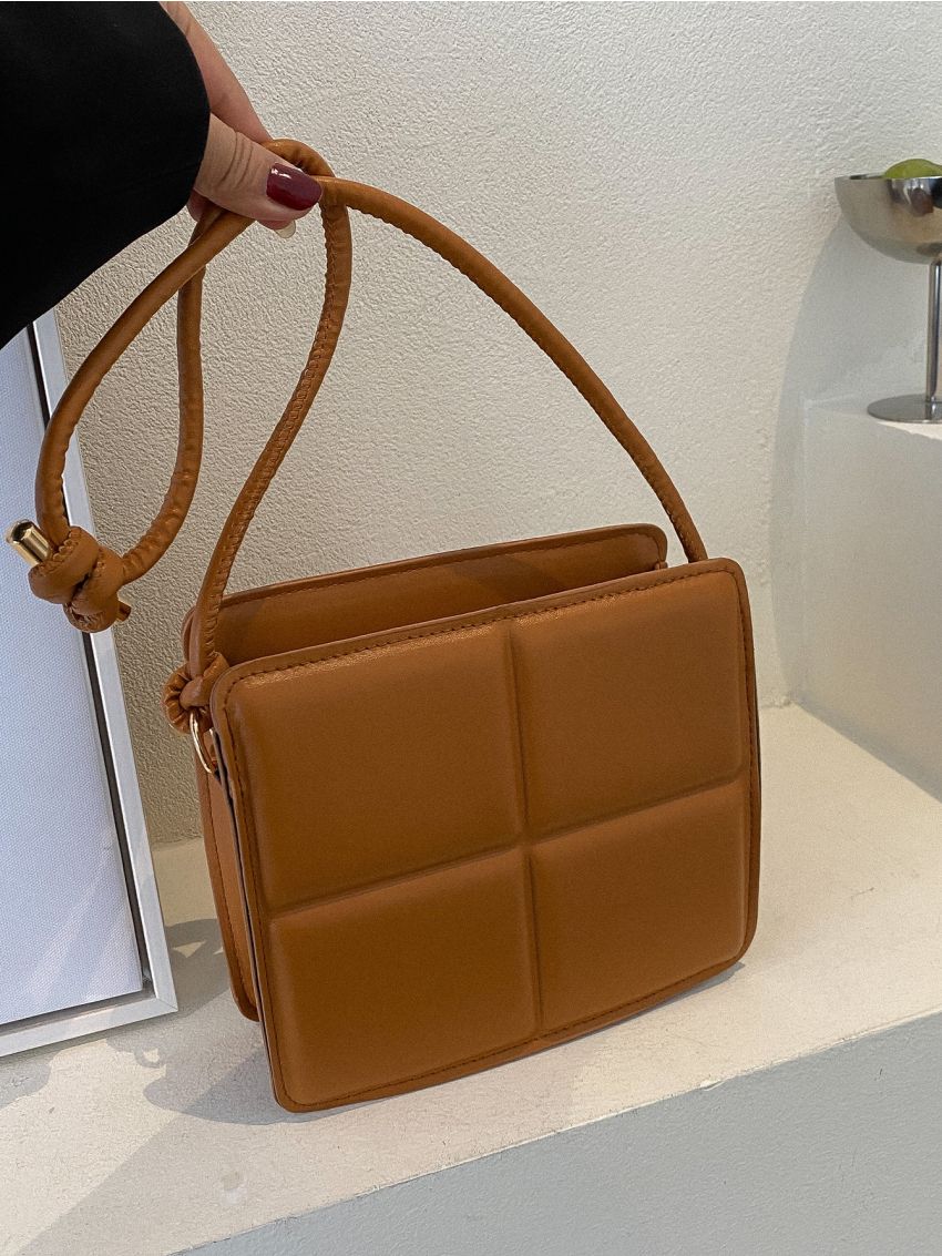 Mini Embossed Detail Square Bag