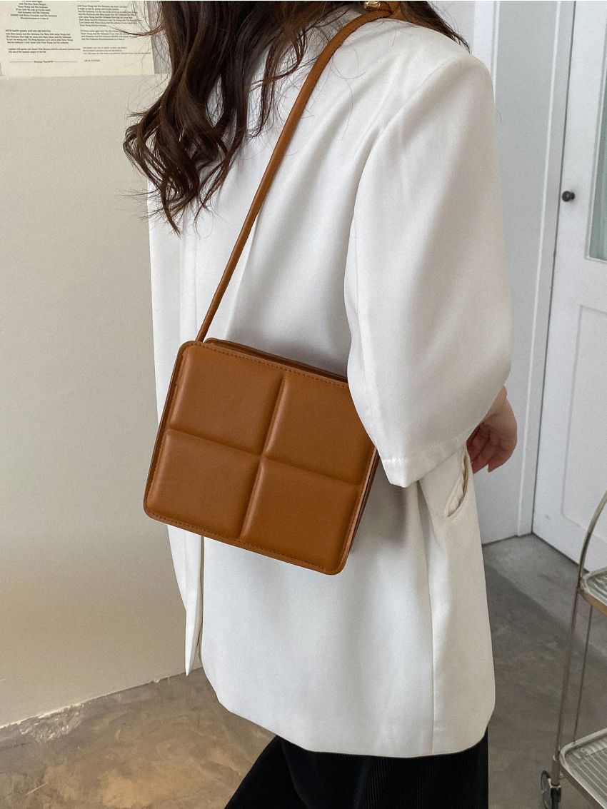 Mini Embossed Detail Square Bag