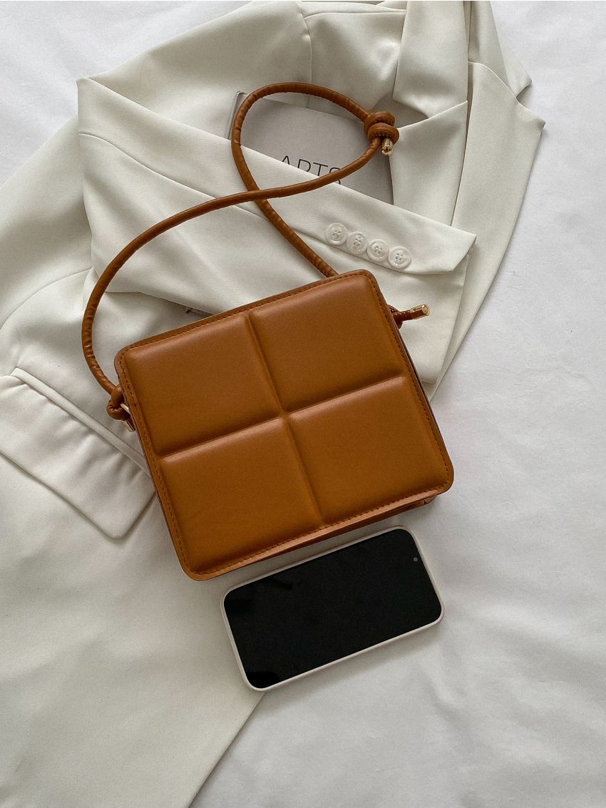 Mini Embossed Detail Square Bag