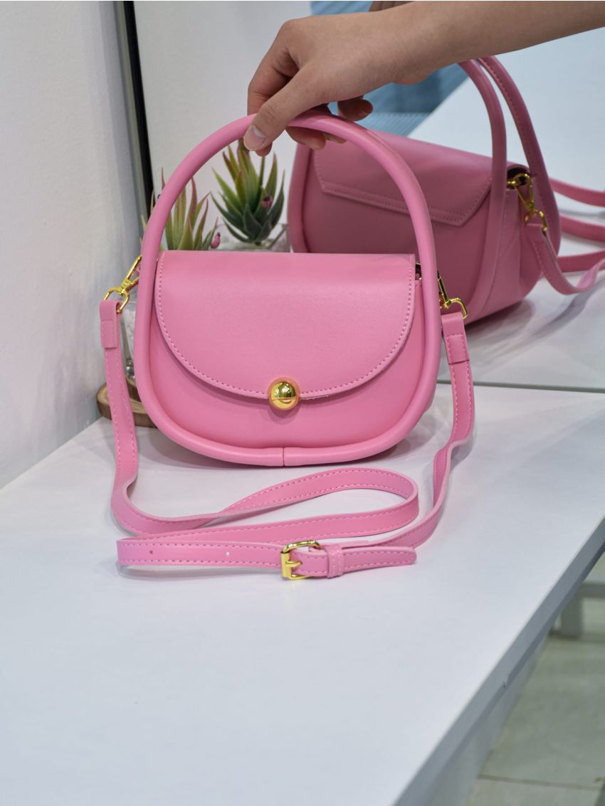 Mini Minimalist Flap Saddle Bag