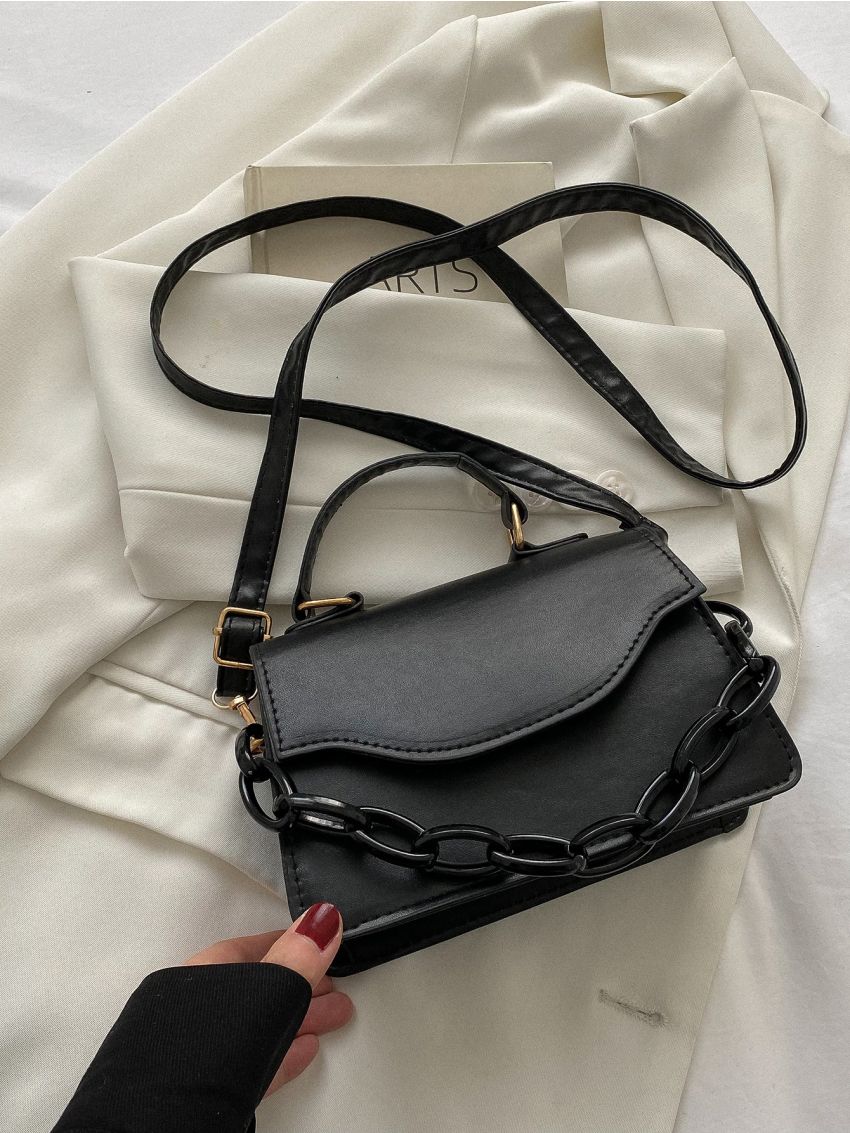 Mini Chain Decor Flap Square Bag