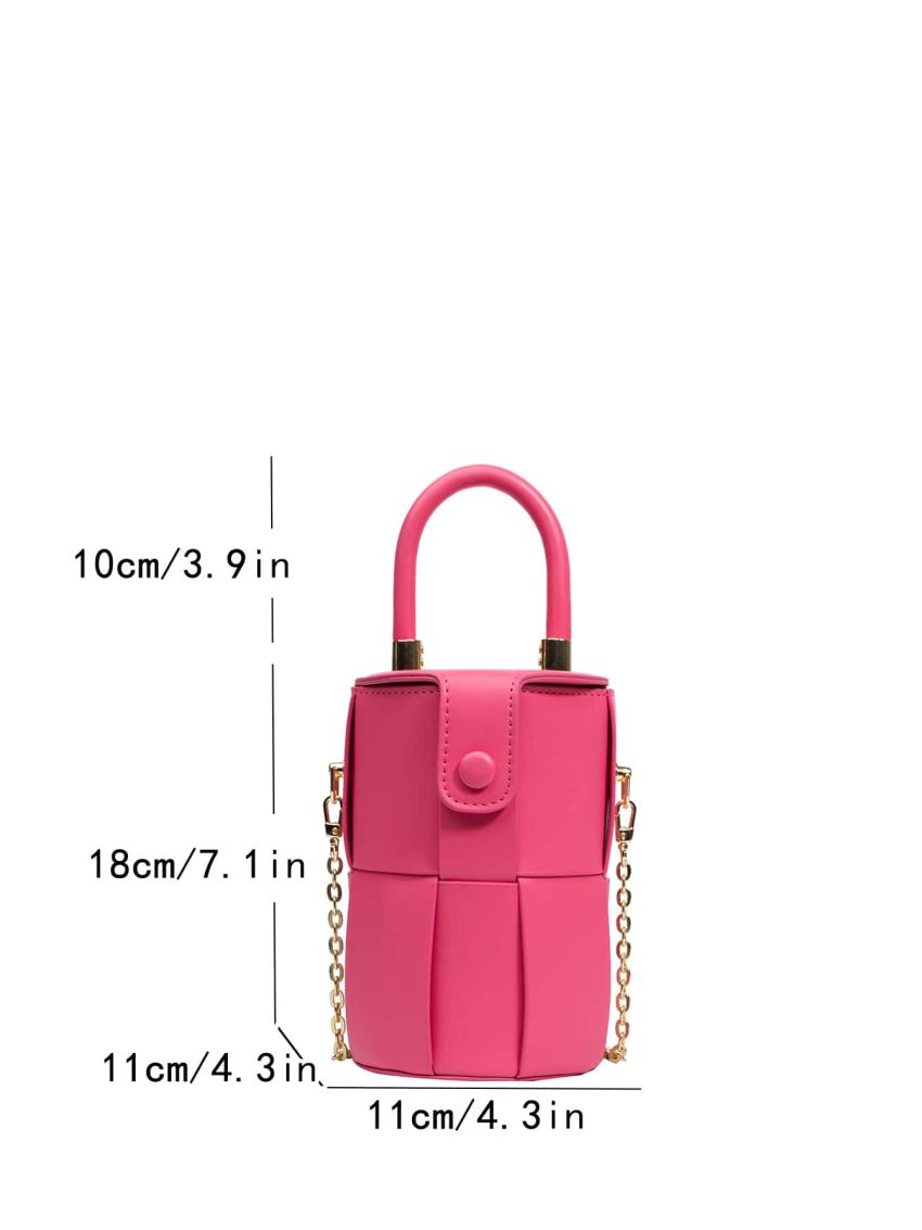 Mini Braided Detail Bucket Bag