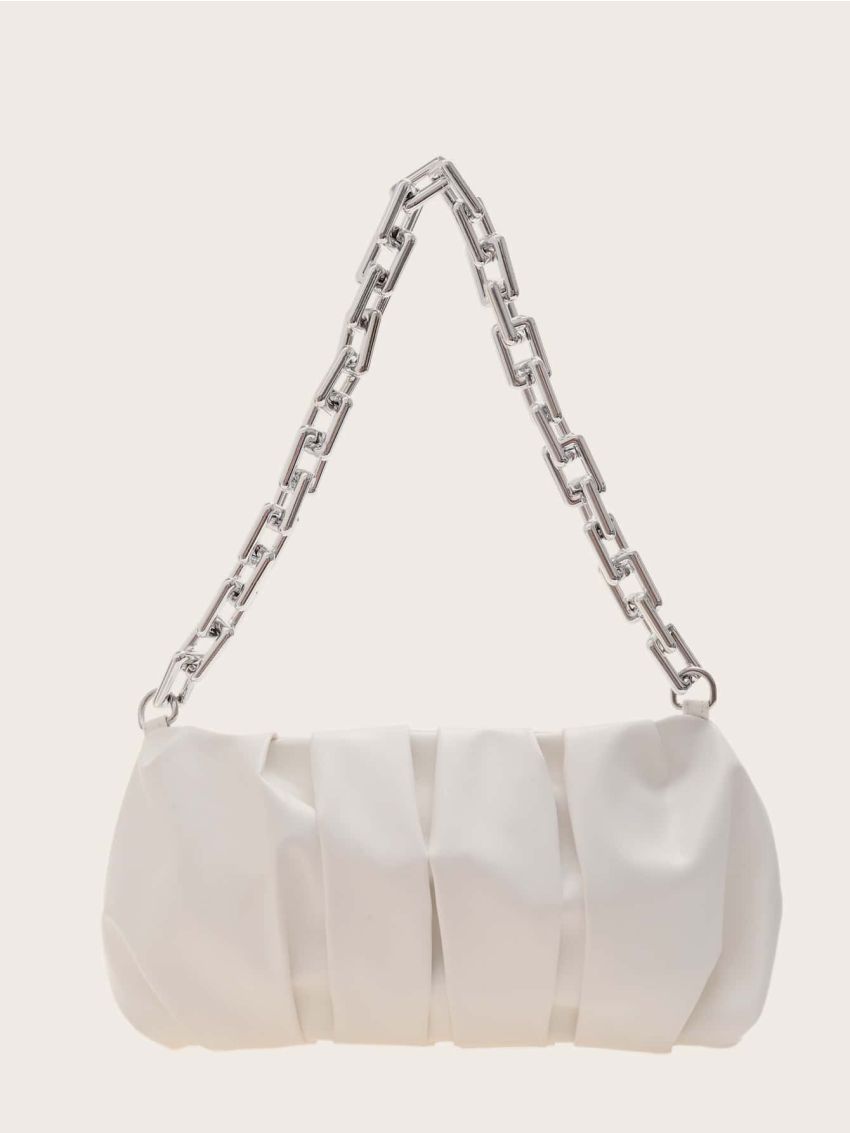 Minimalist Chain Ruched Bag