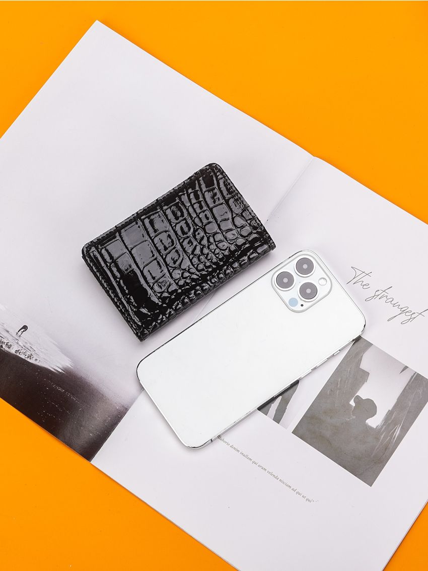 Crocodile Embossed Small Wallet