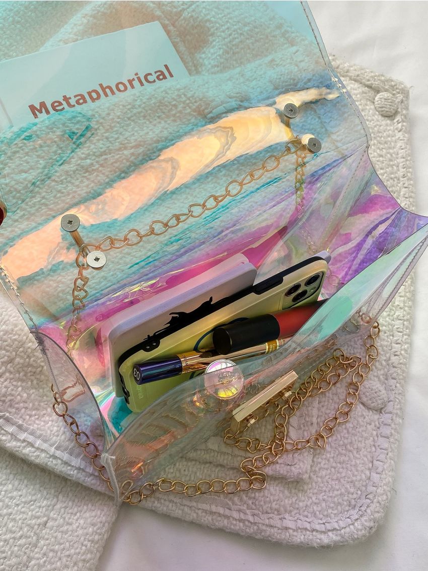 Funky Square Bag Small Flap PVC