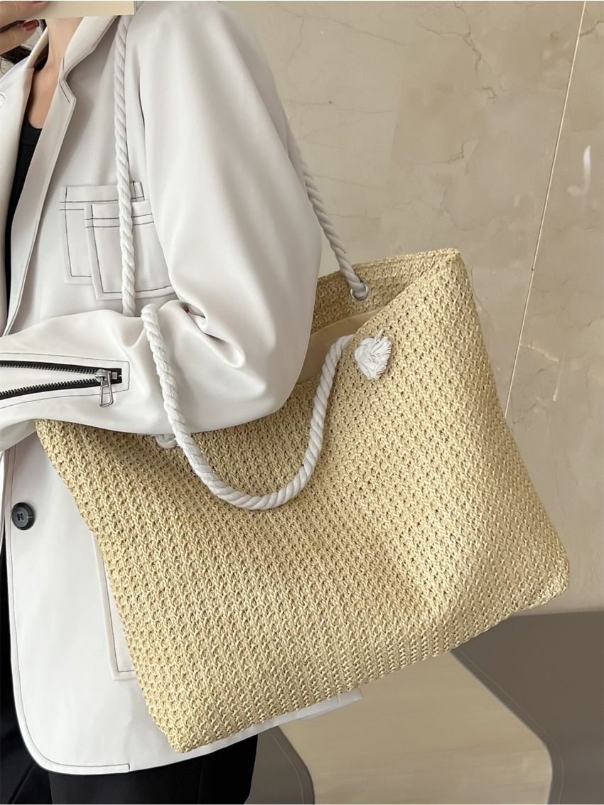 Minimalist Large Capacity Straw Bag