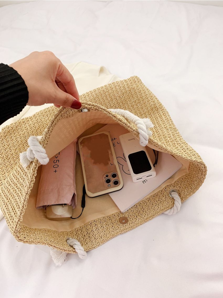 Minimalist Large Capacity Straw Bag