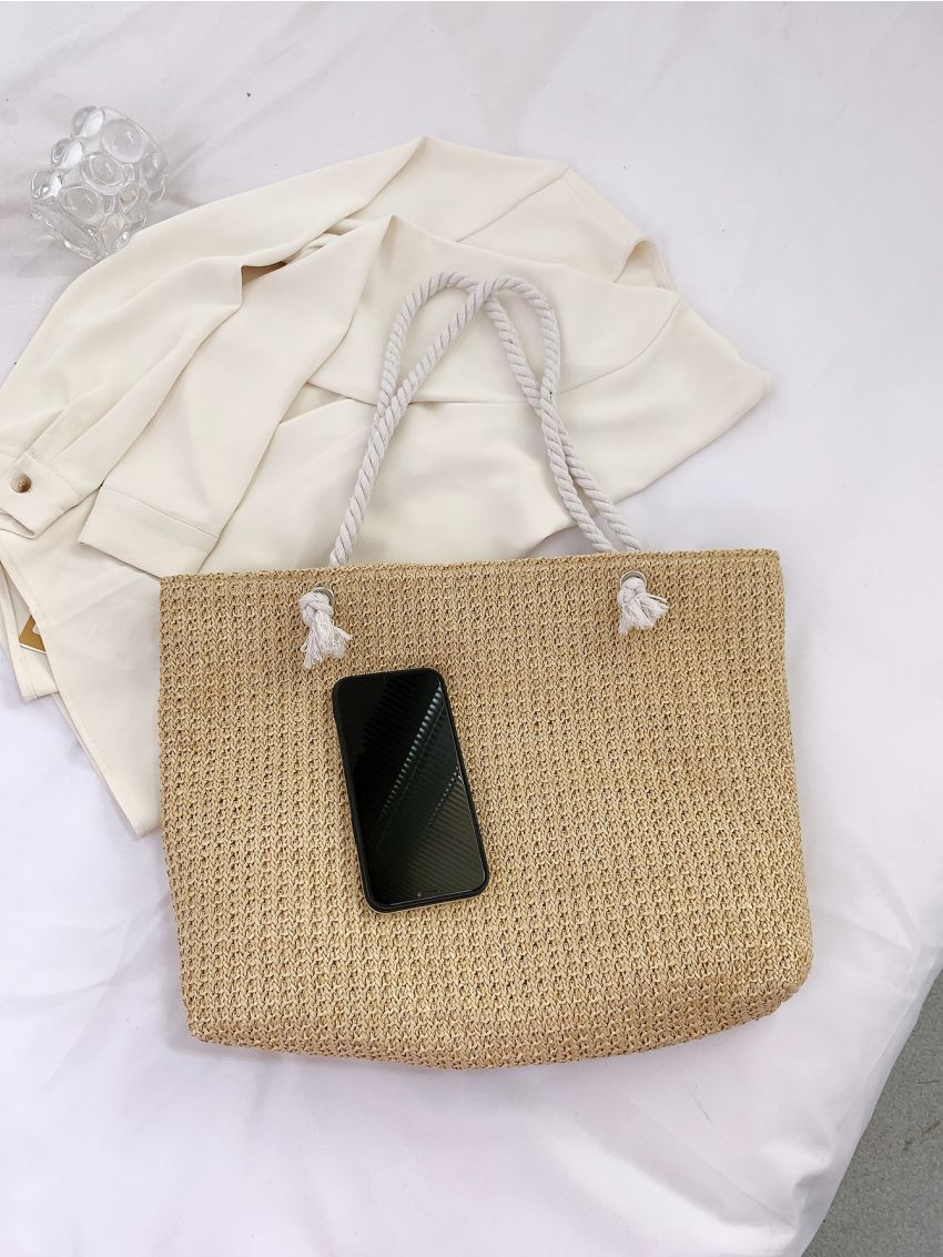 Minimalist Large Capacity Straw Bag