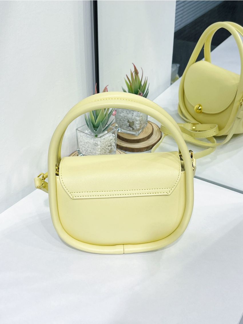 Mini Metal Decor Flap Square Bag