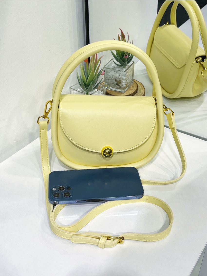 Mini Metal Decor Flap Square Bag