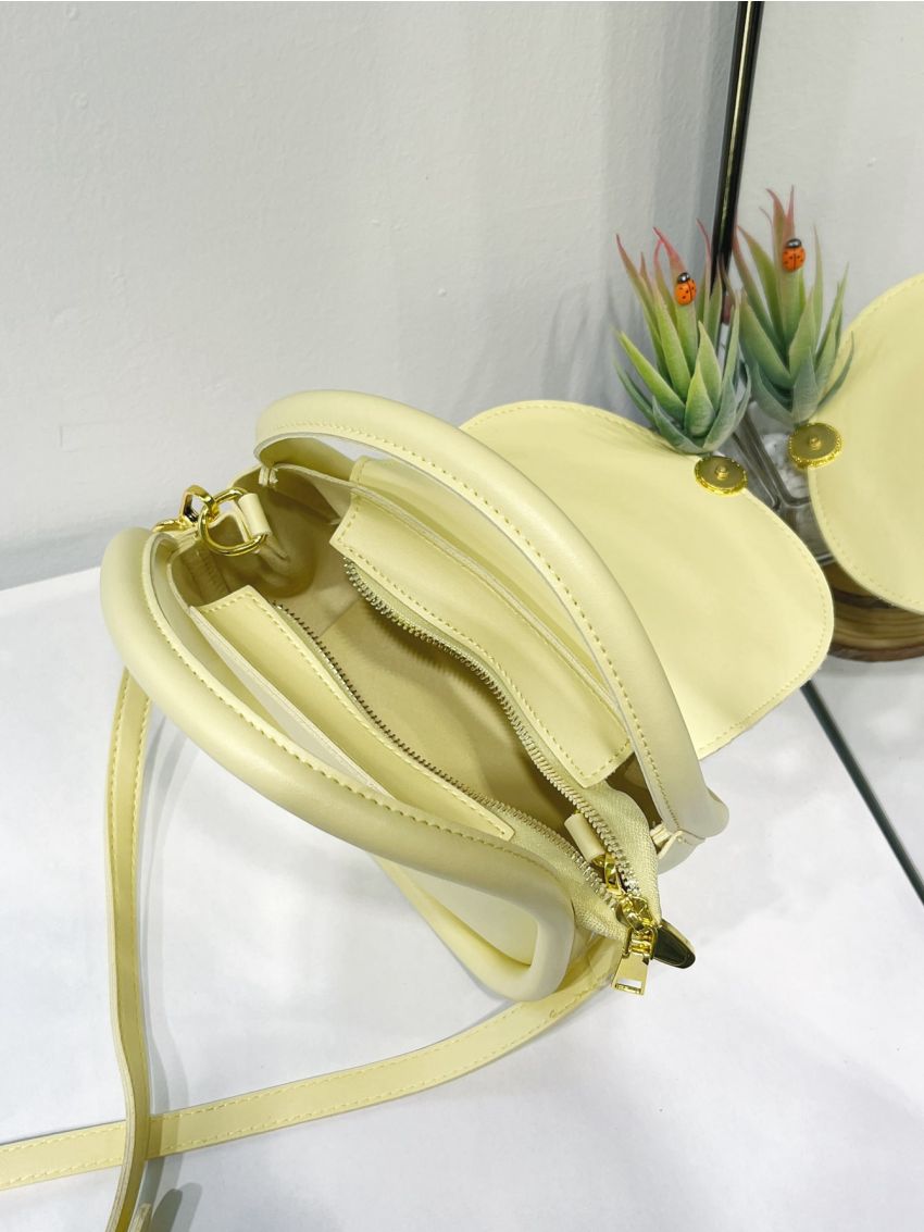 Mini Metal Decor Flap Square Bag