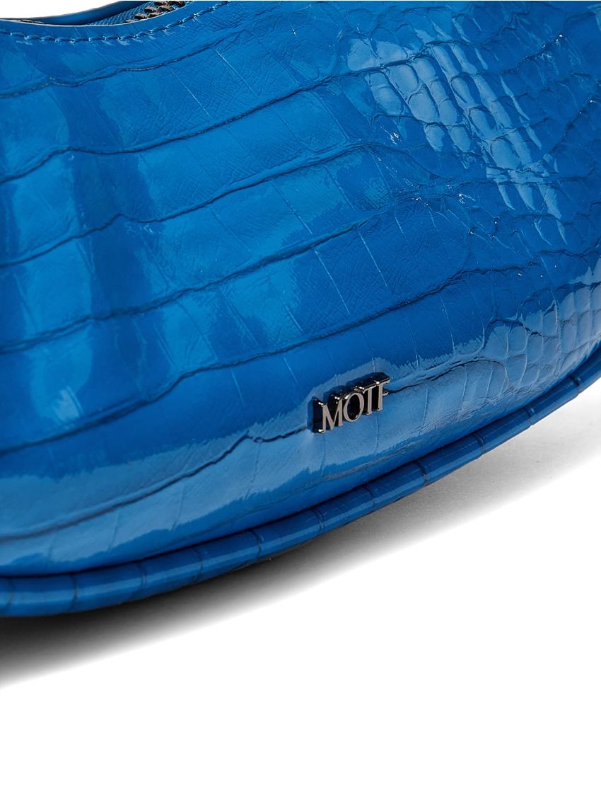 PREMIUM ARTIFICIAL PATENT LEATHER CROCODILE EMBOSSED SATCHEL BAG