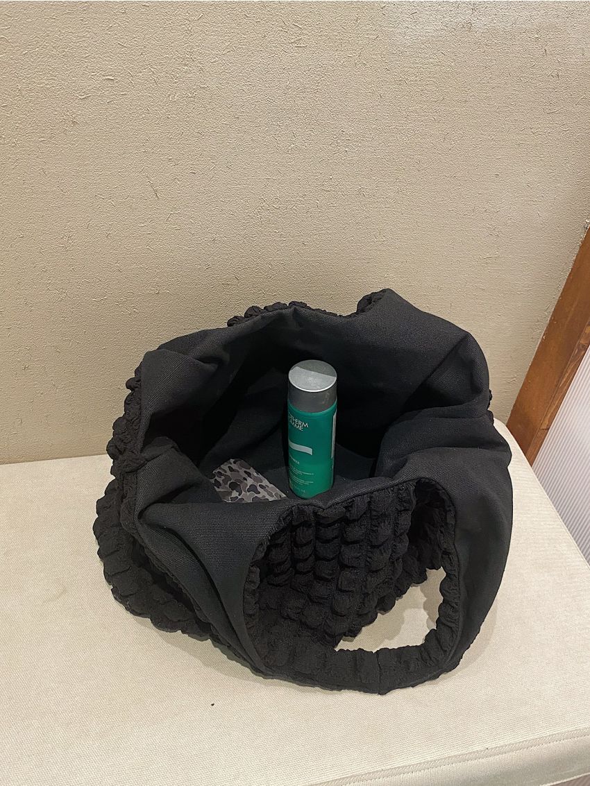 Ruched Detail Shoulder Tote Bag Shopper Bag Stylish Shoulder Bag Simple Bag For Outdoor