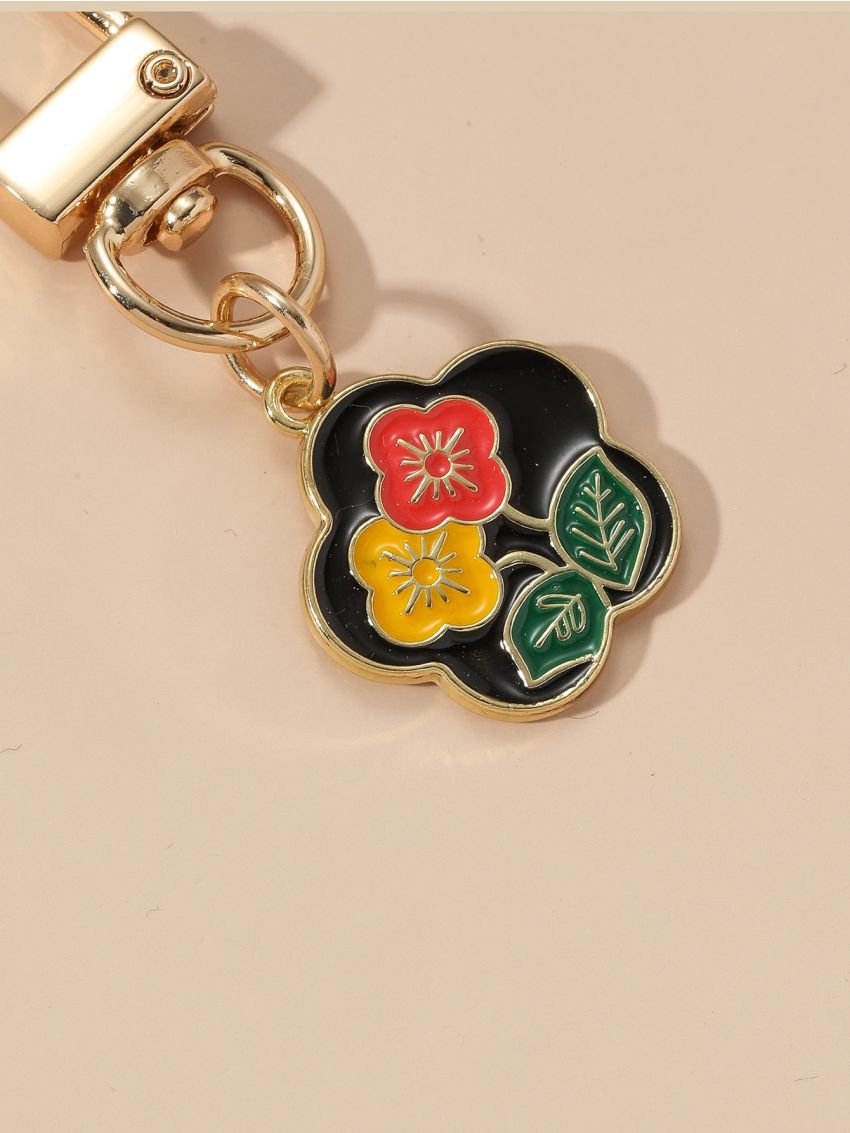 Flower Design Bag Charm