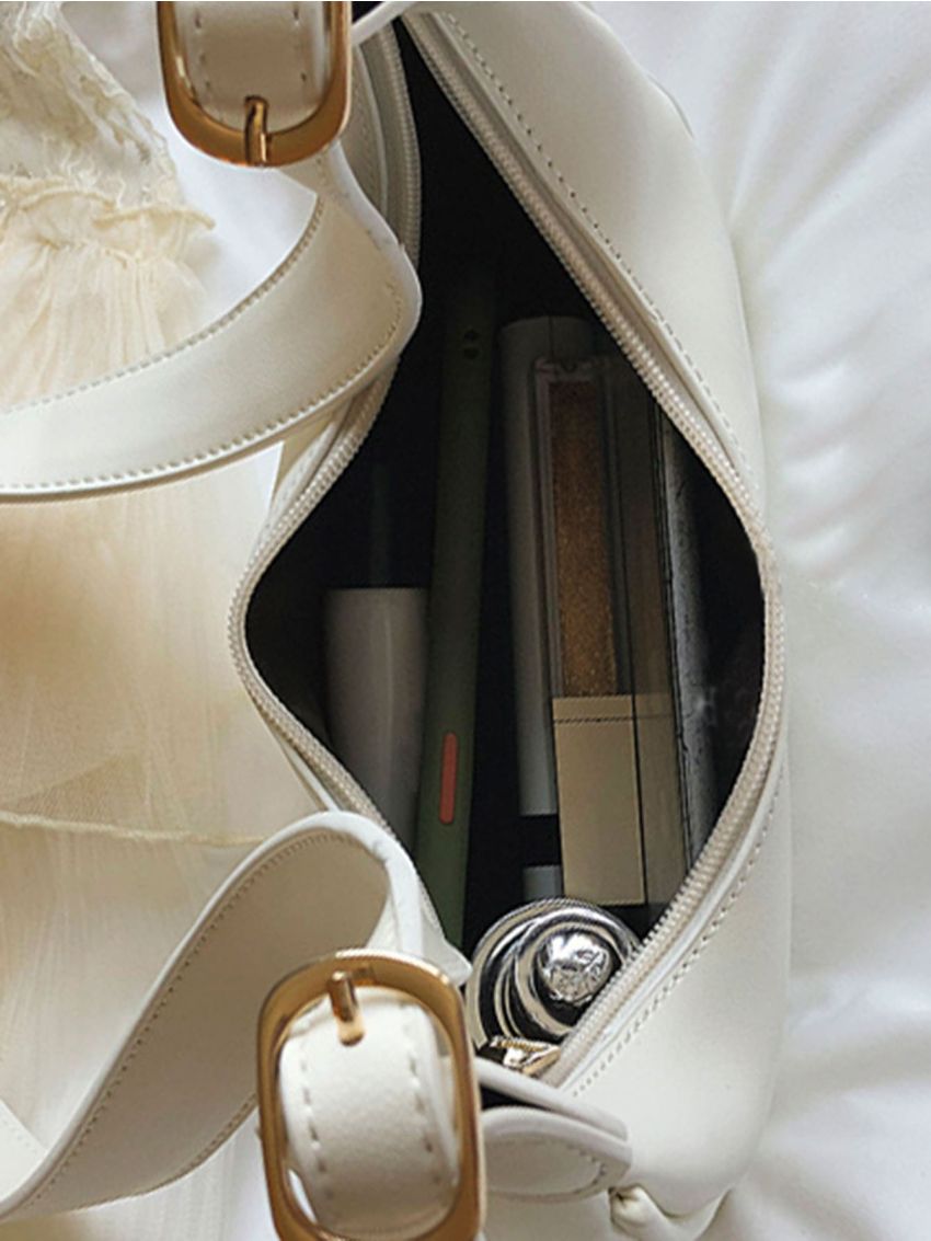 Minimalist Zipper Hobo Bag