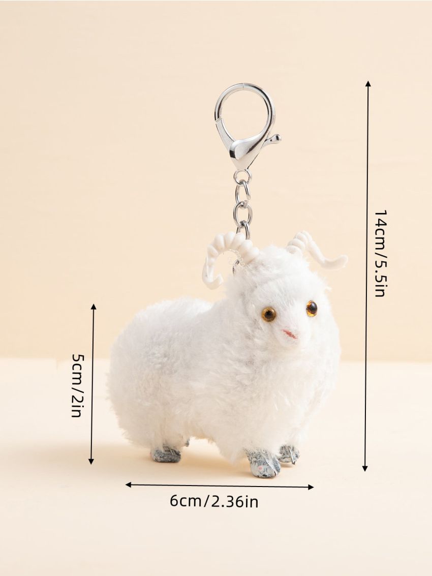 Fluffy Cartoon Chick Design Bag Charm Pom Keychain Chicken Bag Purse Charm