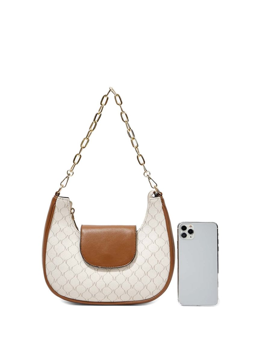 X Brooks Nader LETTER GRAPHIC VINTAGE DESIGN SHOULDER BAG