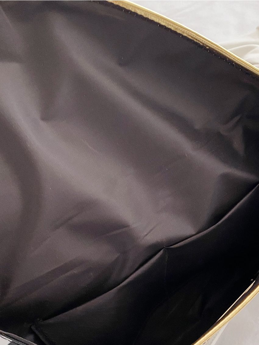 Leopard Print Metal Decor Flap Square Bag