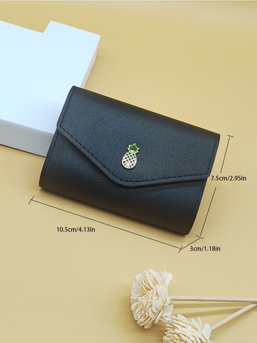 Pineapple Decor Fold Over Card Holder Multi-Card Card Organizer For Storage Credit Cards