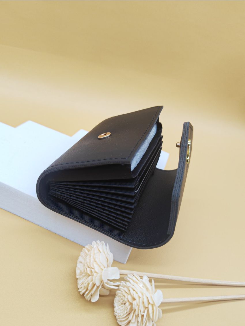 Pineapple Decor Fold Over Card Holder Multi-Card Card Organizer For Storage Credit Cards