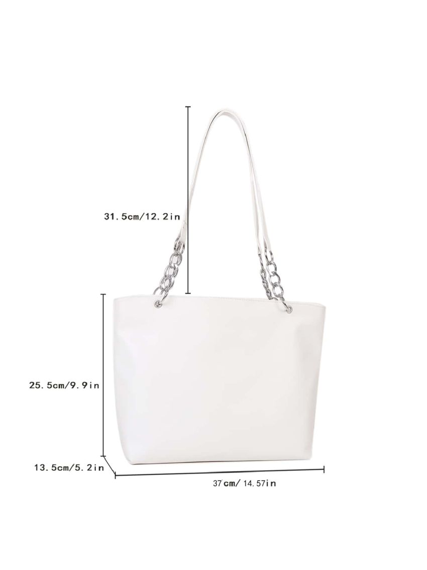 Minimalist Chain Shoulder Tote Bag