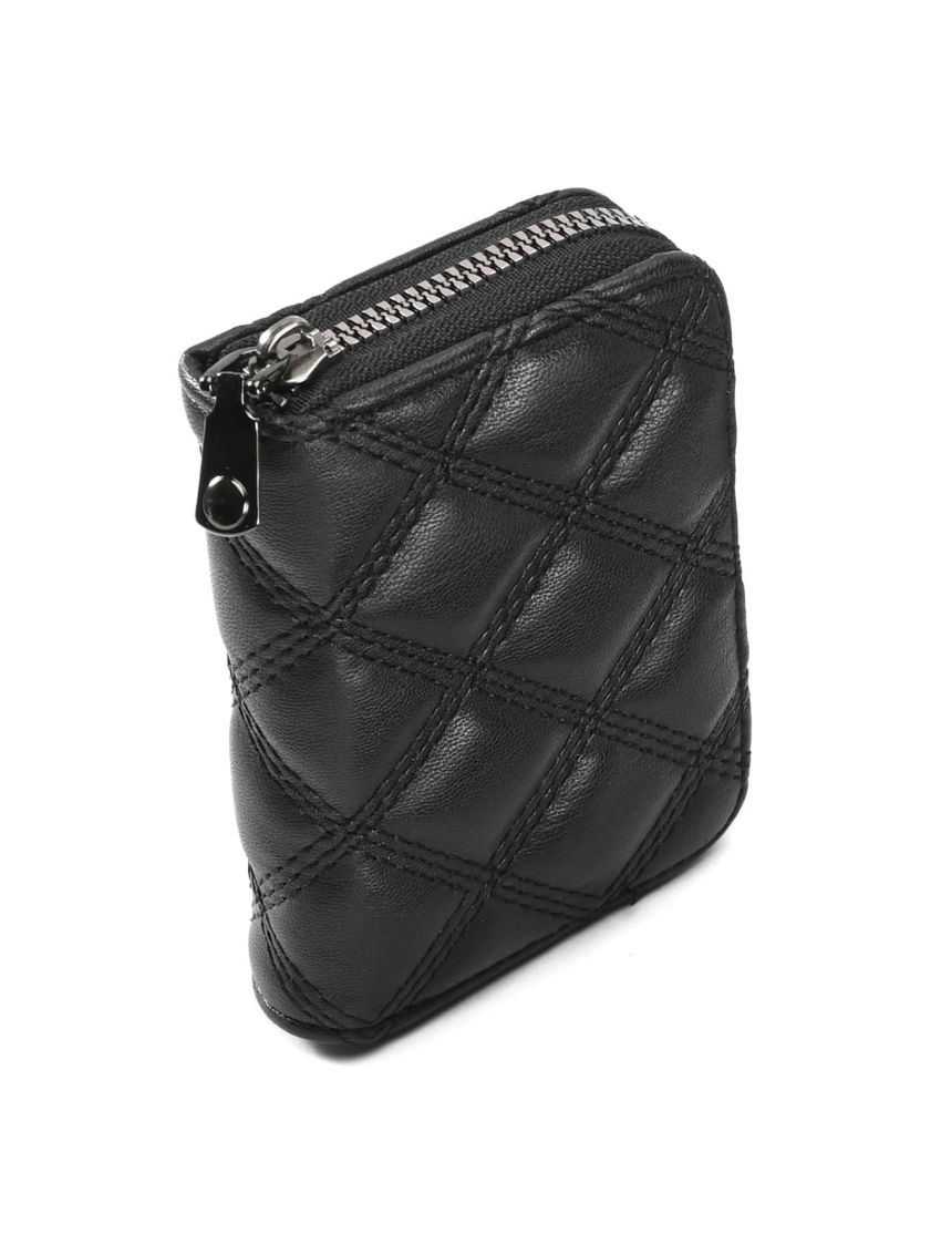 Quilted Zipper Around Card Holder