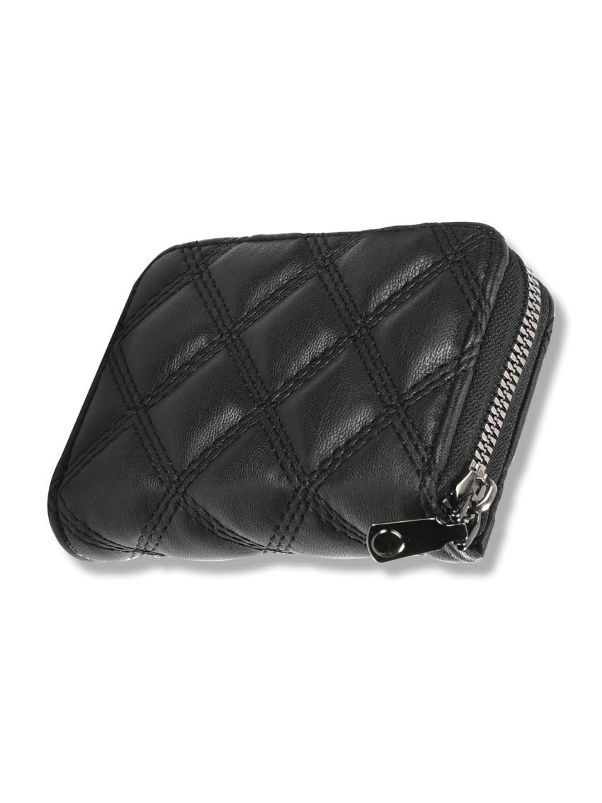 Quilted Zipper Around Card Holder