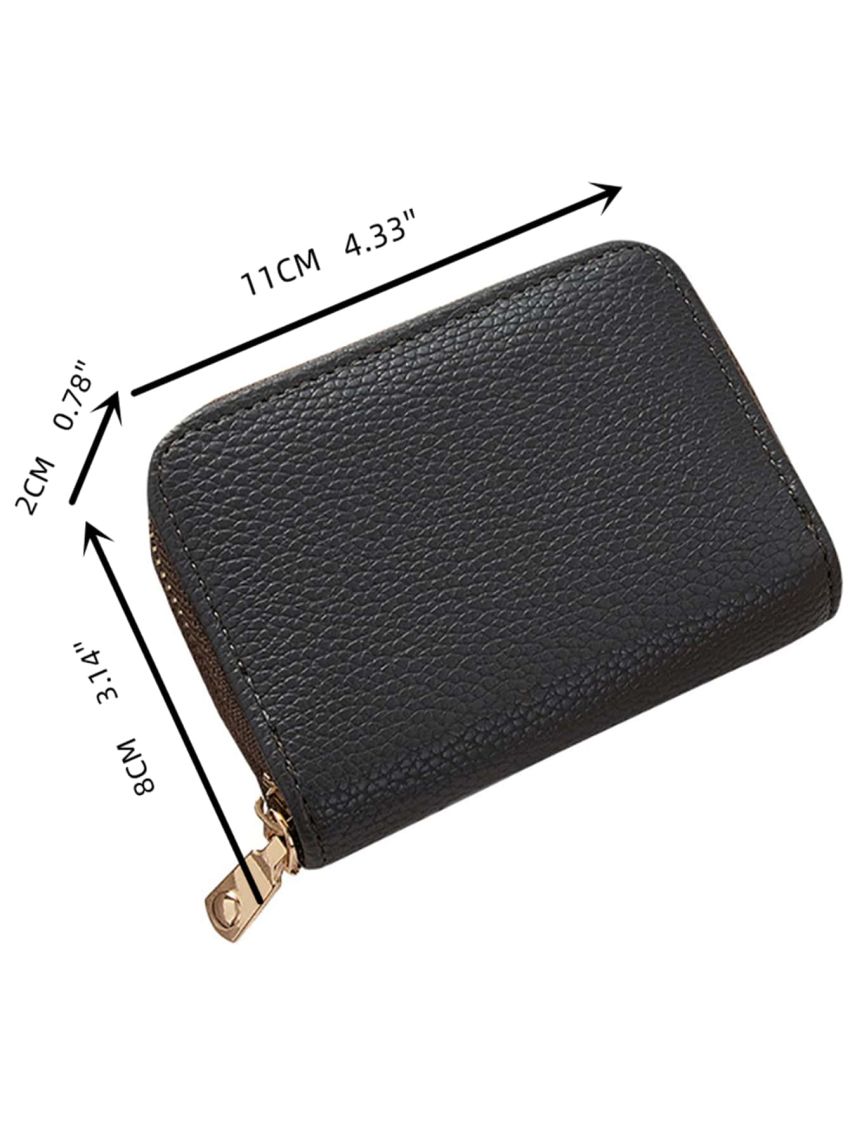 Cards Holder PU Business Bank Credit Bus ID Card Holder Cover Coin Pouch Anti Demagnetization Wallet Bag Organizer